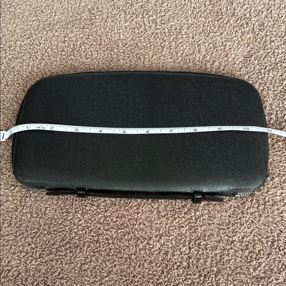 Louis Vuitton Black Taiga Leather Zippy Travel Organizer Wallet Clutch - Picture 13 of 16